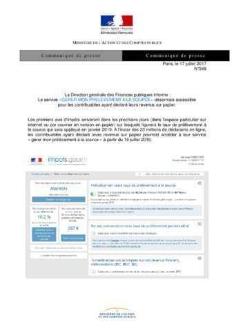 349 – CP GESTPAS 2018 DGFiP