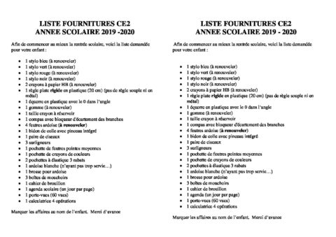 liste ce2