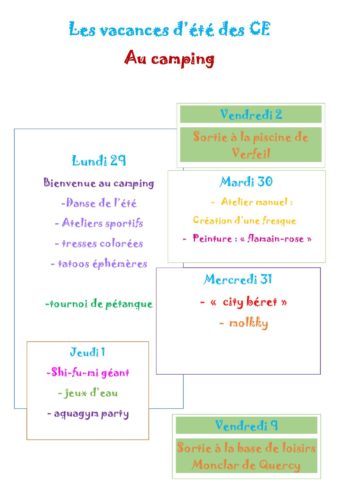 planning alsh aout CE