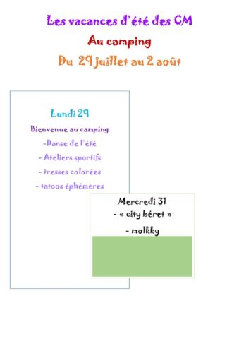 planning alsh aout CM