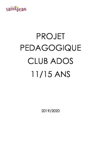 PROJ PEDA CLUB ADO 2019-2020