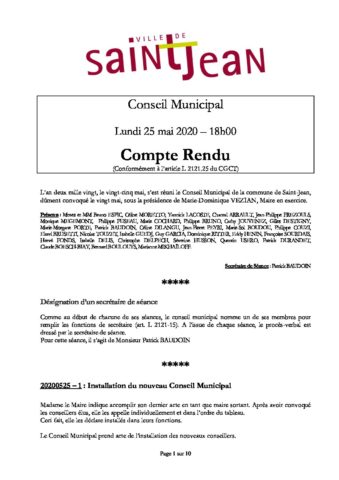 COMPTE RENDU 20200525