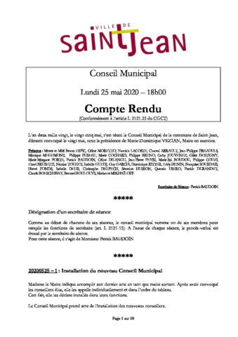 COMPTE RENDU 20200525