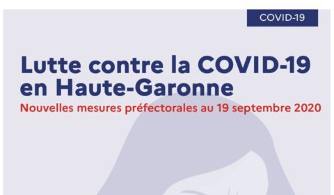 Nouvelles mesures préfectorales en Haute Garonne au 25/09/2020