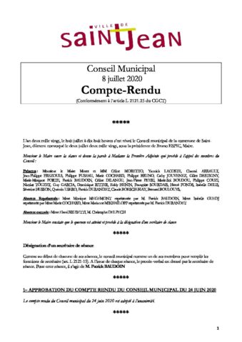 COMPTE-RENDU CM DU 08-07-20