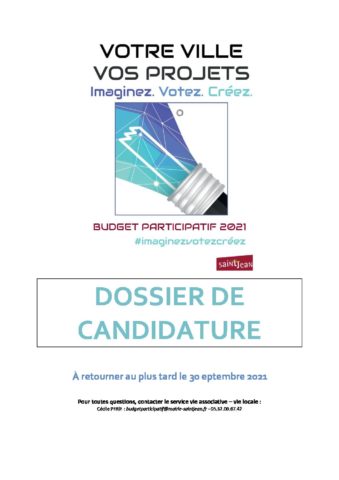 dossier de candidature BParticipatif auto