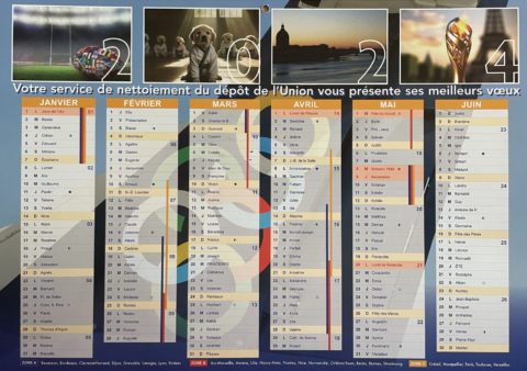 Campagne Vente des calendriers des éboueurs