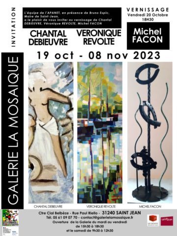 affiche + invitation expo debieuvre
