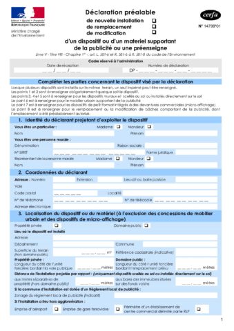 Déclaration préalable