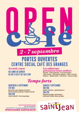 Affiche open café 2024