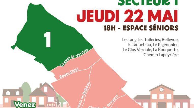 Réunions de Quartier : Secteur 1