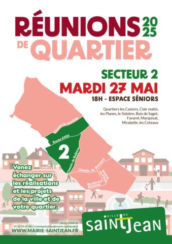 Réunions de quartier : Secteur 2