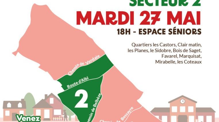 Réunions de quartier : Secteur 2