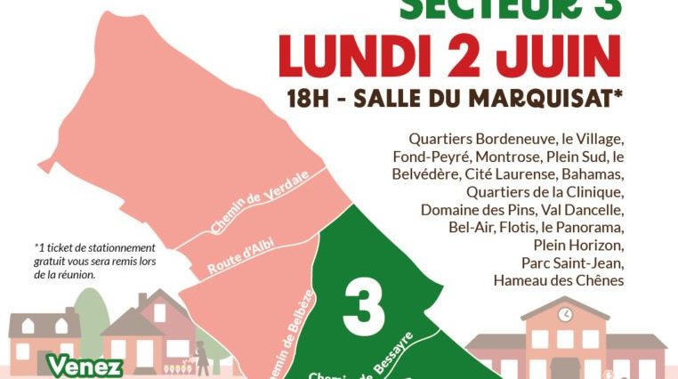 Réunions de quartier : Secteur 3