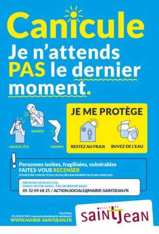 Affiche canicule 2024