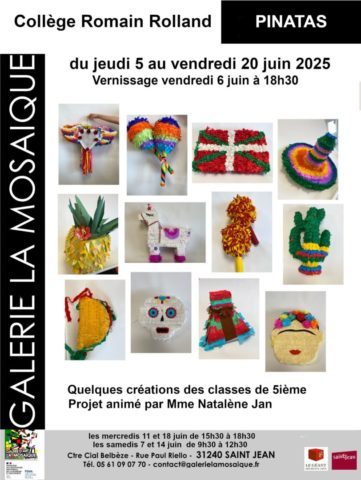 Exposition Piñatas ! du Collège Romain Rolland
