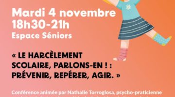 Conf’Ateliers : Le harcèlement scolaire, parlons-en !