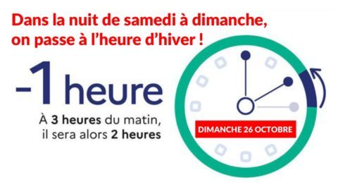 Passage à l’heure d’hiver