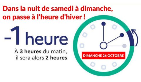 Passage à l’heure d’hiver