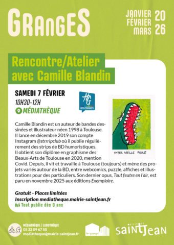 Rencontre/Atelier avec Camille Blandin