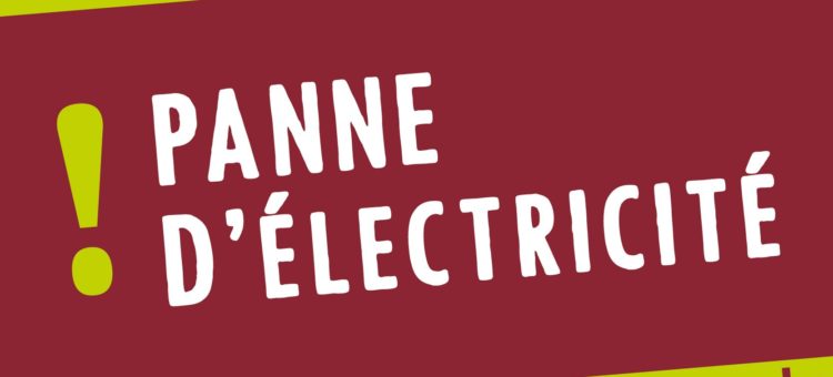 PANNE D&rsquo;ÉLECTRICITÉ COUBERTIN/LADOUMÈGUE