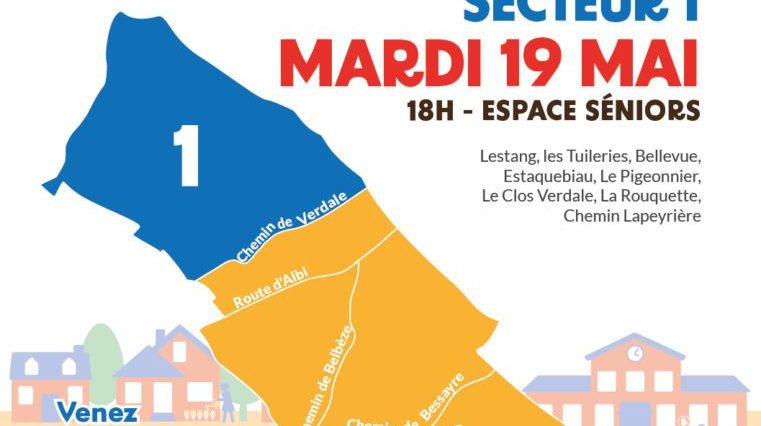 Réunions de quartier : Secteur 1