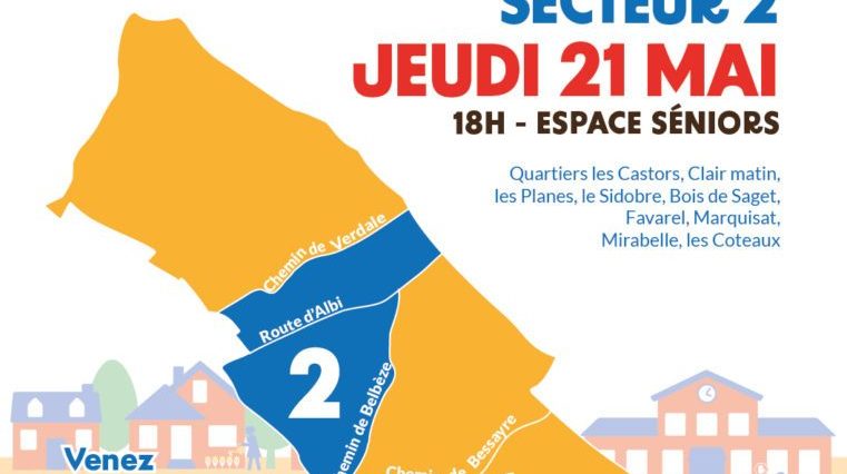 Réunions de quartier : secteur 2