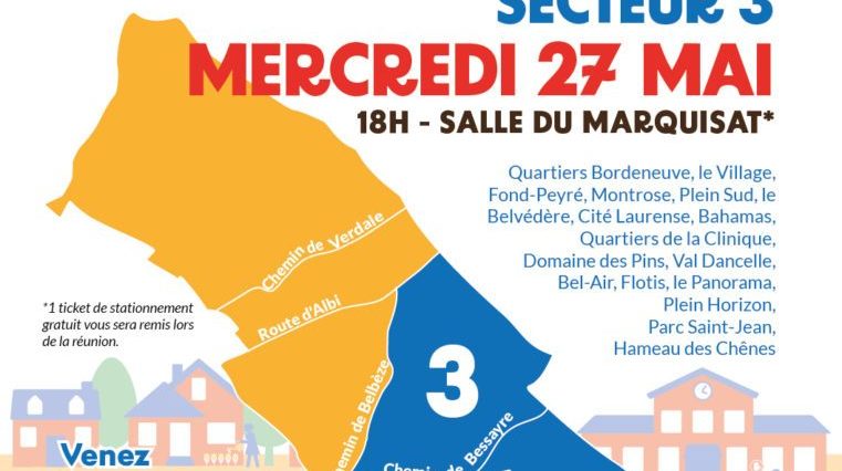 Réunions de quartier : secteur 3