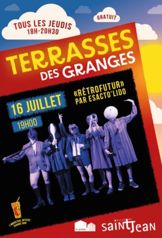 Terrasse des Granges : « Rétrofutur » par Esacto&rsquo;Lido