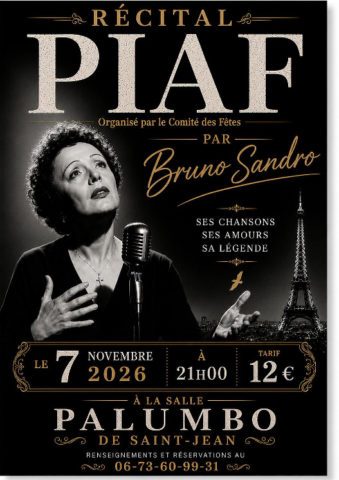 Recital Piaf par Bruno Sandro